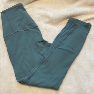 Lululemon Nulu & Mesh Leggings - Tidewater Teal
